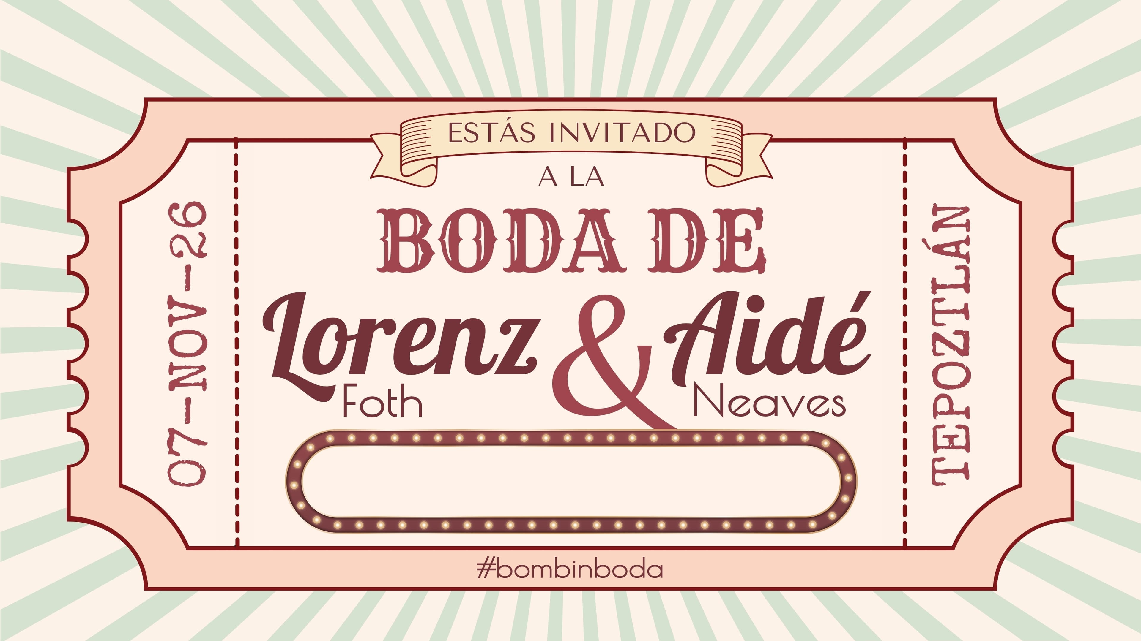 Portada de la invitación